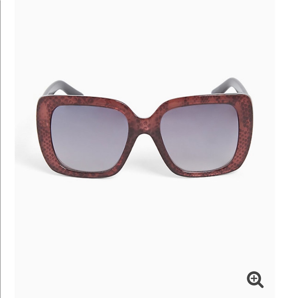 *TORRID* burgundy snakeskin sunglasses